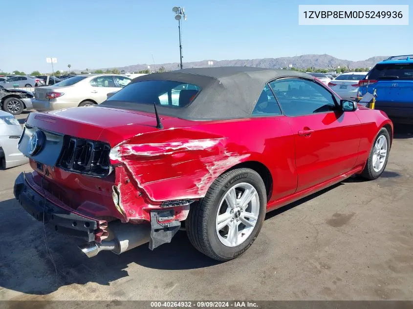 2013 Ford Mustang V6 VIN: 1ZVBP8EM0D5249936 Lot: 40264932