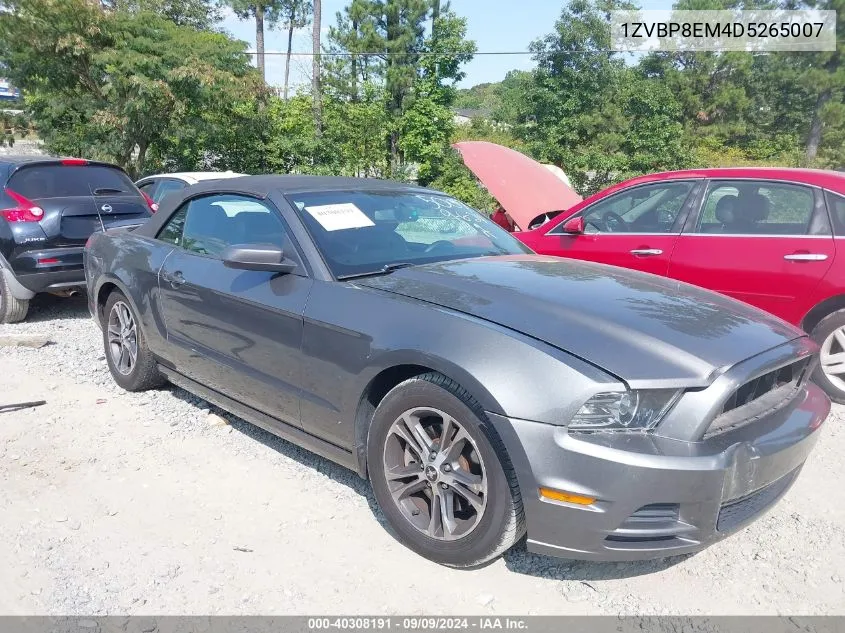 2013 Ford Mustang V6 Premium VIN: 1ZVBP8EM4D5265007 Lot: 40308191