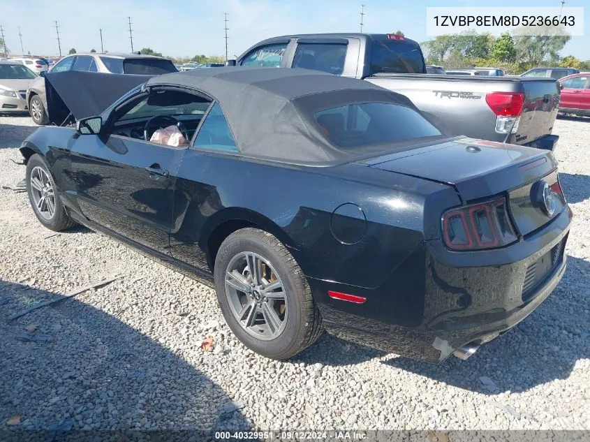 2013 Ford Mustang VIN: 1ZVBP8EM8D5236643 Lot: 40329951