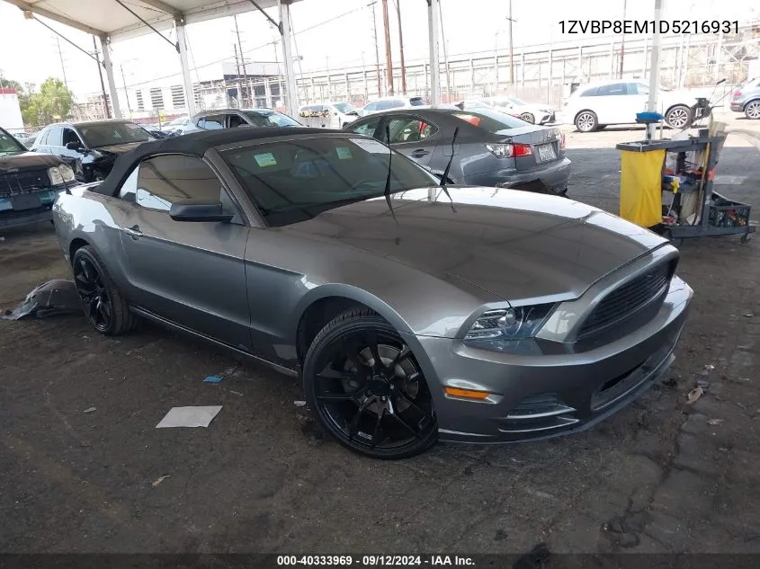 2013 Ford Mustang VIN: 1ZVBP8EM1D5216931 Lot: 40333969