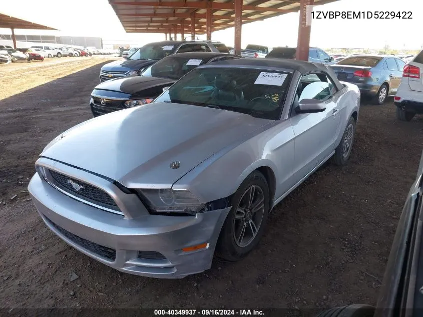 2013 Ford Mustang V6 Premium VIN: 1ZVBP8EM1D5229422 Lot: 40349937