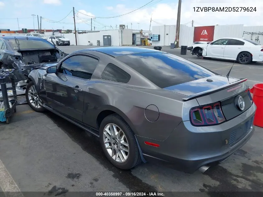 2013 Ford Mustang V6 Premium VIN: 1ZVBP8AM2D5279624 Lot: 40358997