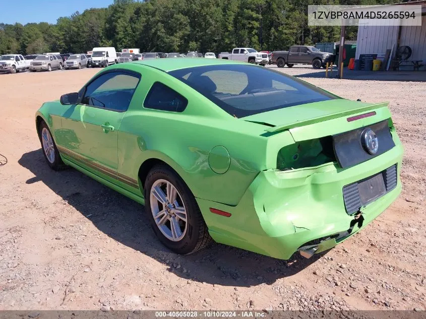 2013 Ford Mustang V6 VIN: 1ZVBP8AM4D5265594 Lot: 40505028