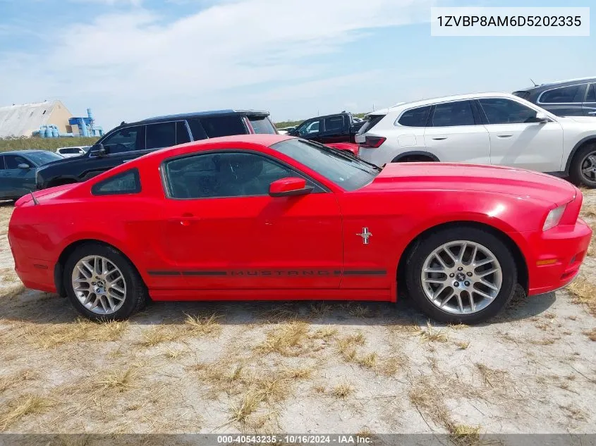 2013 Ford Mustang V6 Premium VIN: 1ZVBP8AM6D5202335 Lot: 40543235