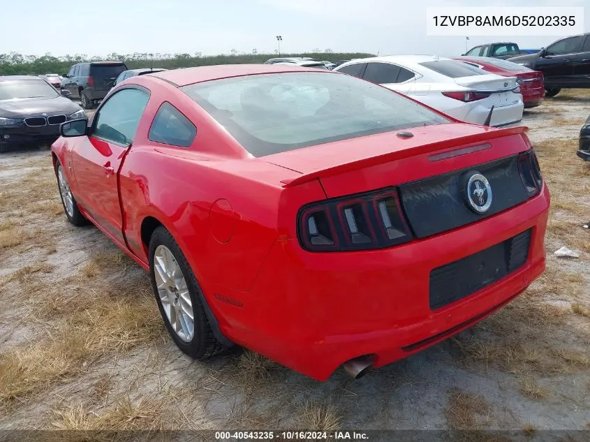 2013 Ford Mustang V6 Premium VIN: 1ZVBP8AM6D5202335 Lot: 40543235