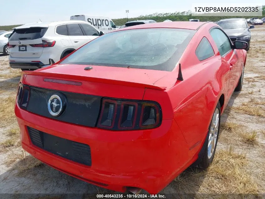 2013 Ford Mustang V6 Premium VIN: 1ZVBP8AM6D5202335 Lot: 40543235