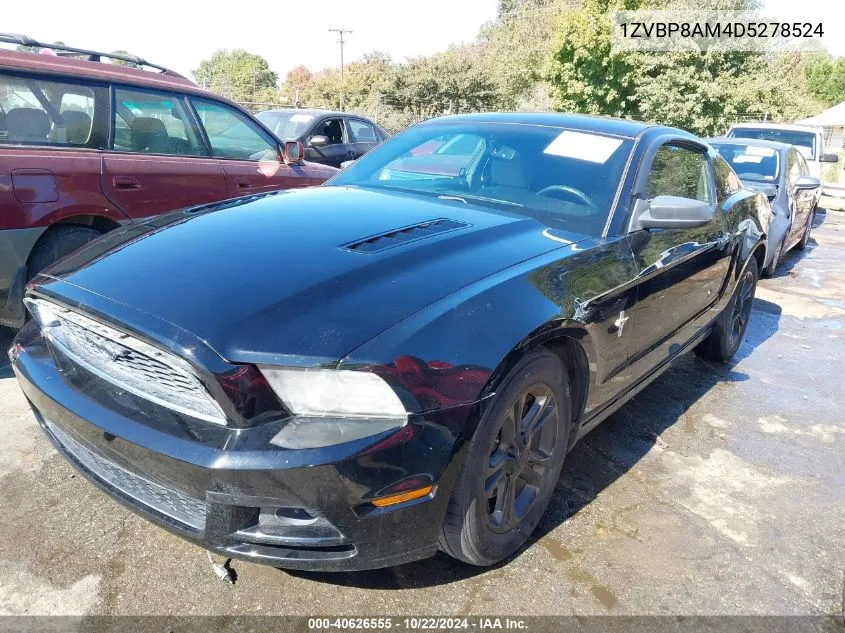 2013 Ford Mustang V6 VIN: 1ZVBP8AM4D5278524 Lot: 40626555