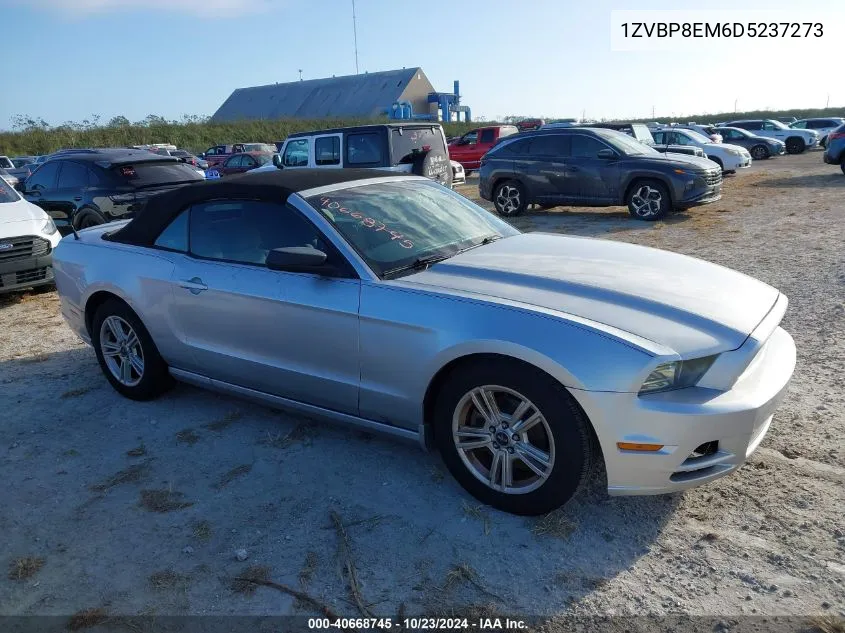 2013 Ford Mustang V6 VIN: 1ZVBP8EM6D5237273 Lot: 40668745