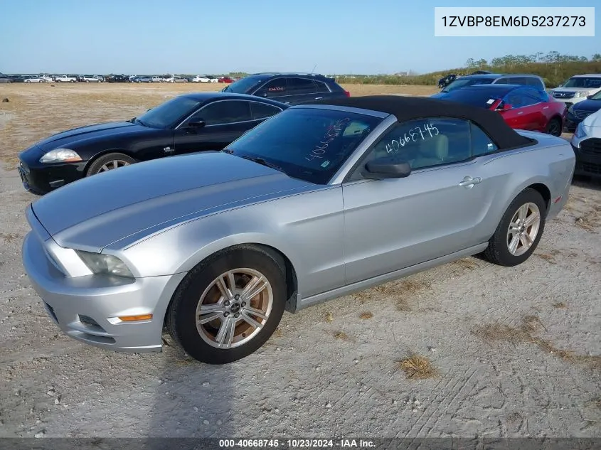 2013 Ford Mustang V6 VIN: 1ZVBP8EM6D5237273 Lot: 40668745