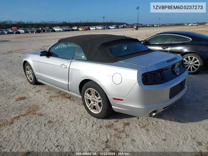 2013 Ford Mustang V6 VIN: 1ZVBP8EM6D5237273 Lot: 40668745