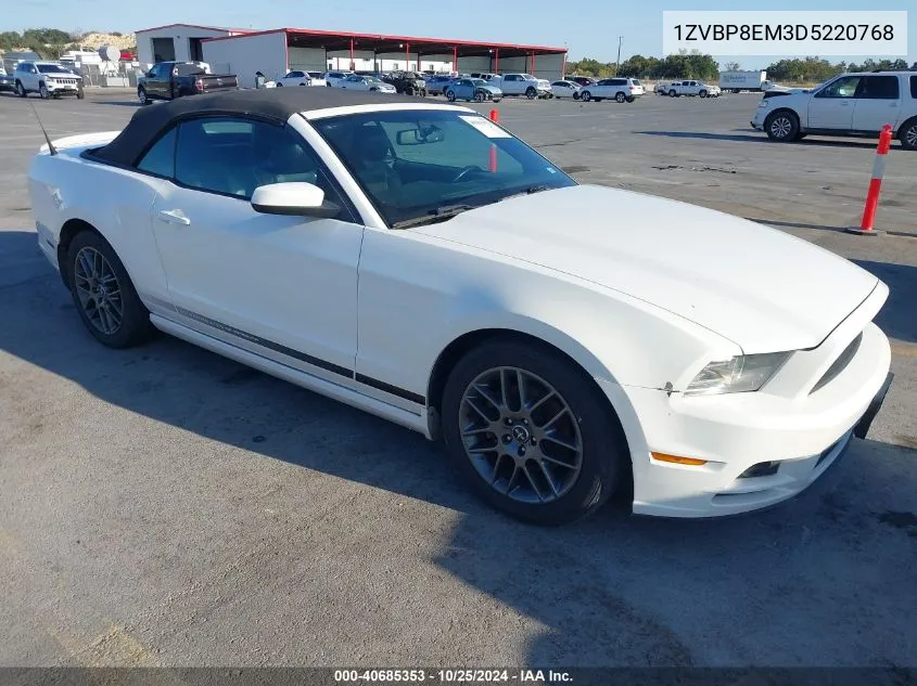 2013 Ford Mustang V6 Premium VIN: 1ZVBP8EM3D5220768 Lot: 40685353