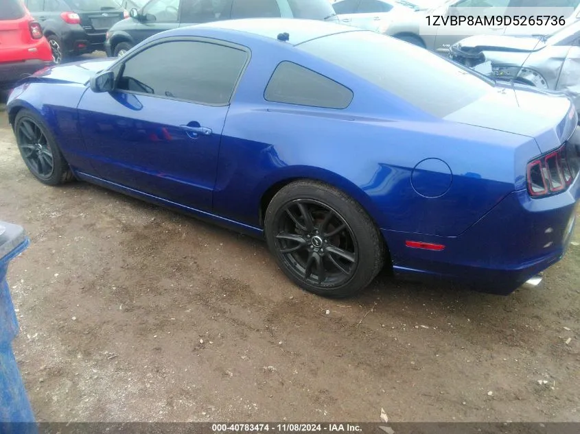 2013 Ford Mustang V6 VIN: 1ZVBP8AM9D5265736 Lot: 40783474