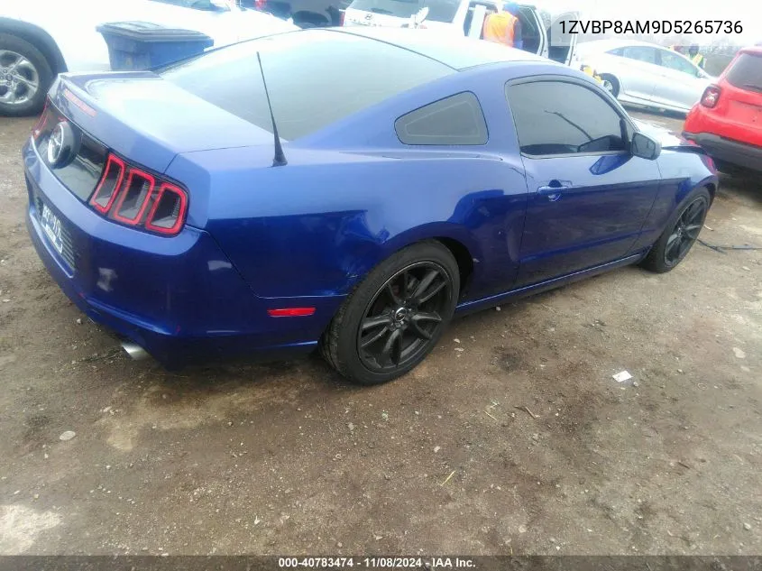 2013 Ford Mustang V6 VIN: 1ZVBP8AM9D5265736 Lot: 40783474