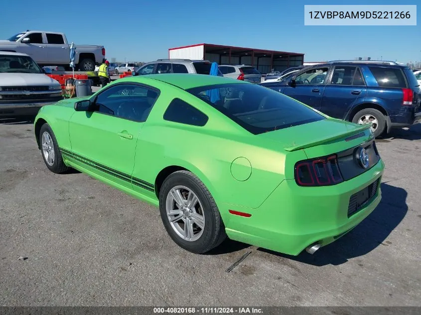 2013 Ford Mustang V6 VIN: 1ZVBP8AM9D5221266 Lot: 40820168