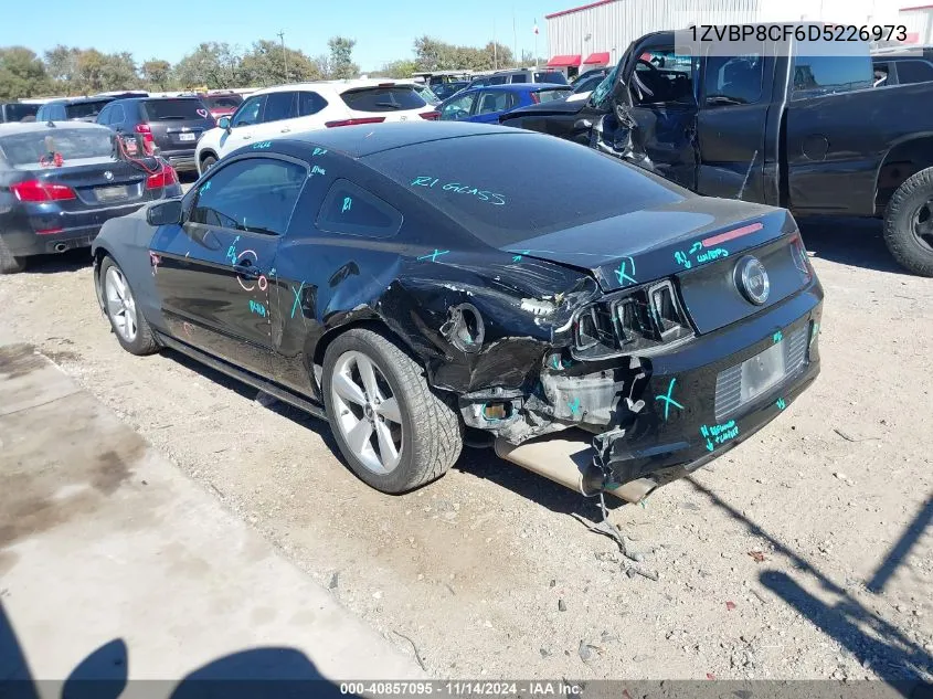 2013 Ford Mustang Gt VIN: 1ZVBP8CF6D5226973 Lot: 40857095