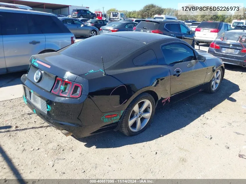 2013 Ford Mustang Gt VIN: 1ZVBP8CF6D5226973 Lot: 40857095