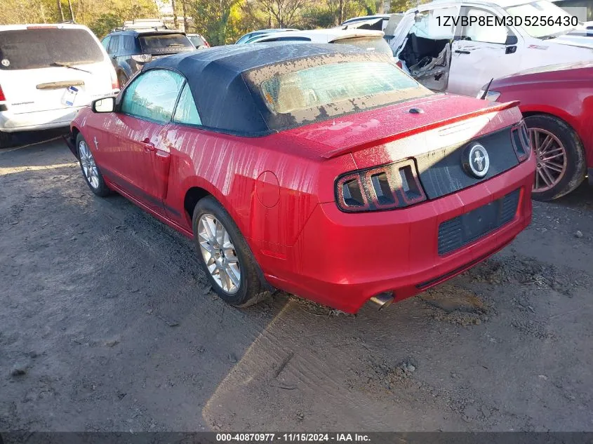 2013 Ford Mustang V6 Premium VIN: 1ZVBP8EM3D5256430 Lot: 40870977