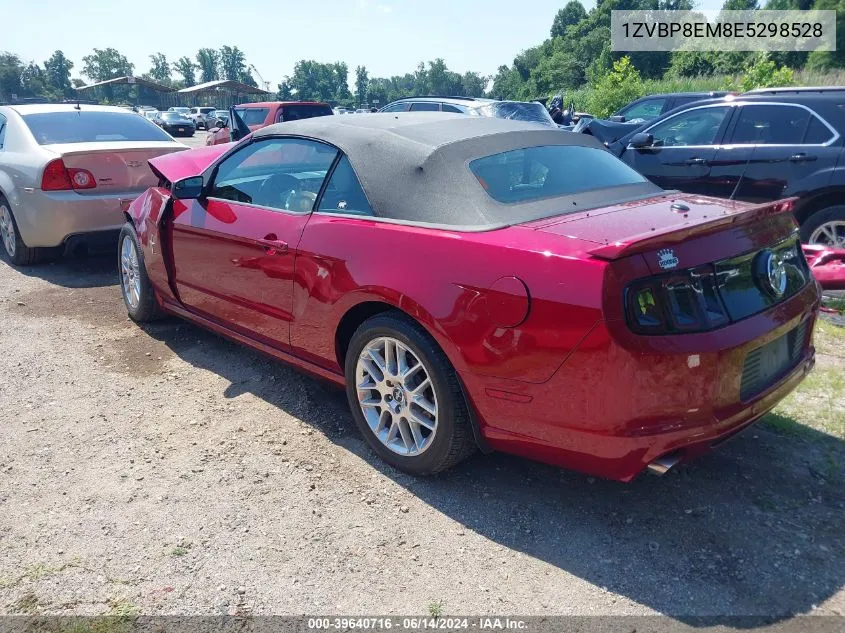 2014 Ford Mustang V6 Premium VIN: 1ZVBP8EM8E5298528 Lot: 39640716