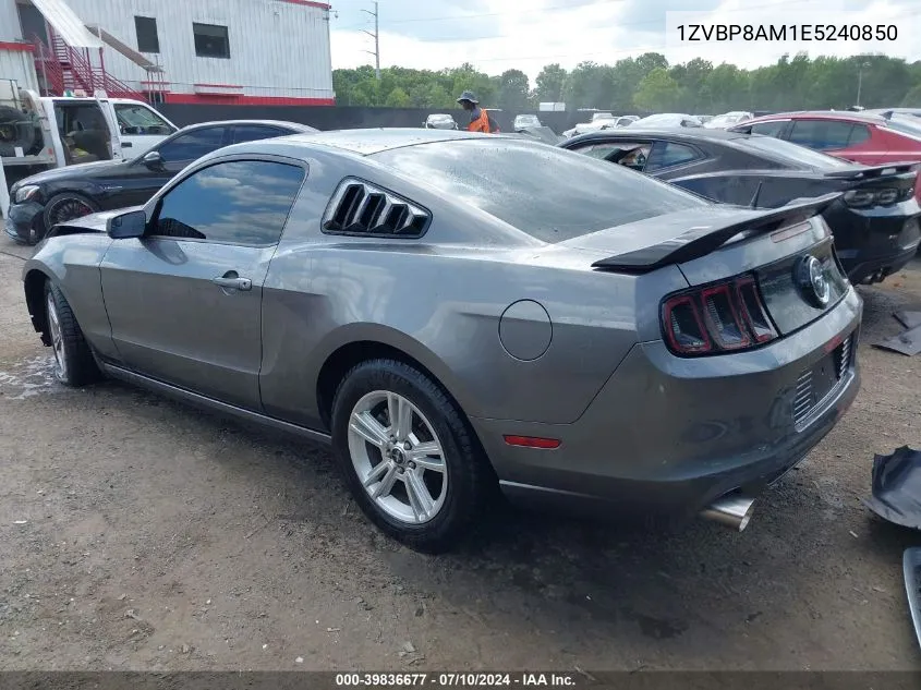 2014 Ford Mustang V6 VIN: 1ZVBP8AM1E5240850 Lot: 39836677