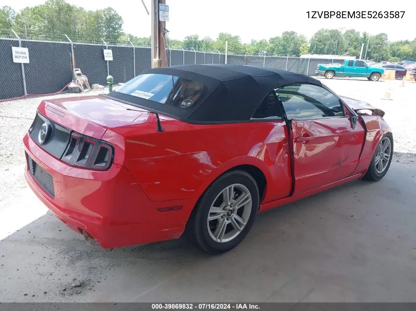 2014 Ford Mustang V6 VIN: 1ZVBP8EM3E5263587 Lot: 39869832