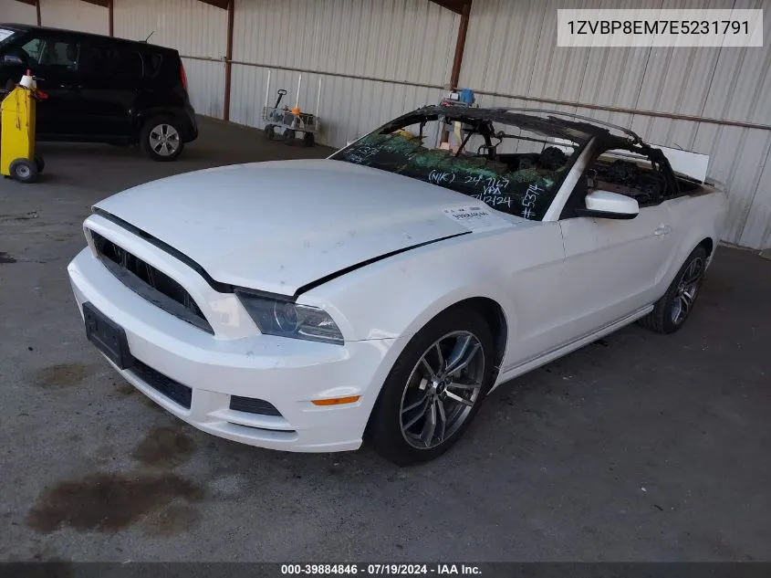 2014 Ford Mustang V6 Premium VIN: 1ZVBP8EM7E5231791 Lot: 39884846