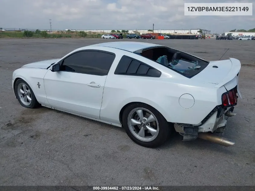 2014 Ford Mustang V6 Premium VIN: 1ZVBP8AM3E5221149 Lot: 39934462