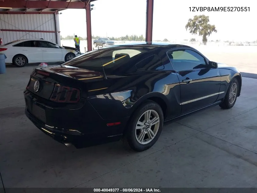 2014 Ford Mustang V6 VIN: 1ZVBP8AM9E5270551 Lot: 40049377