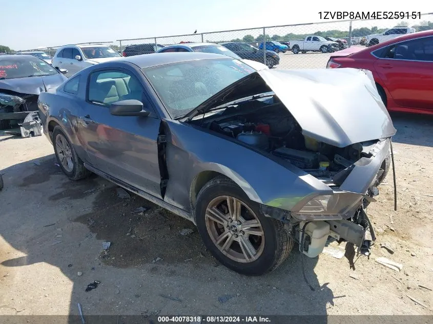 1ZVBP8AM4E5259151 2014 Ford Mustang V6