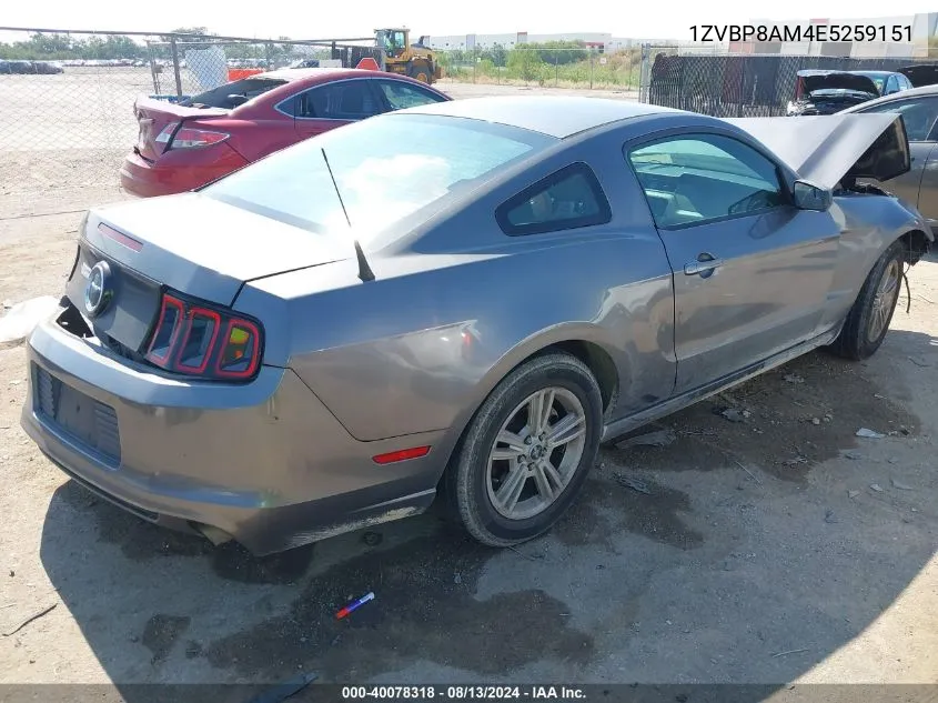 1ZVBP8AM4E5259151 2014 Ford Mustang V6