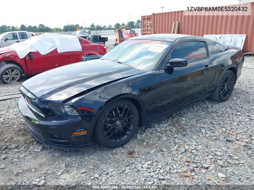 2014 Ford Mustang V6 VIN: 1ZVBP8AM0E5320432 Lot: 40080366