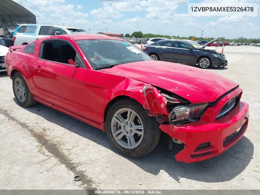 2014 Ford Mustang V6 VIN: 1ZVBP8AMXE5326478 Lot: 40086774