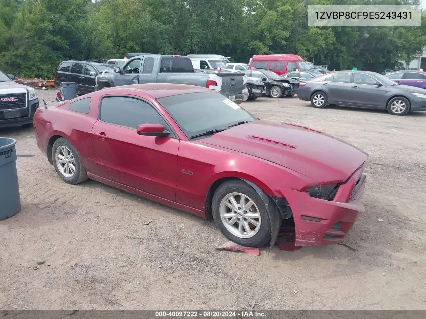 2014 Ford Mustang Gt VIN: 1ZVBP8CF9E5243431 Lot: 40097222