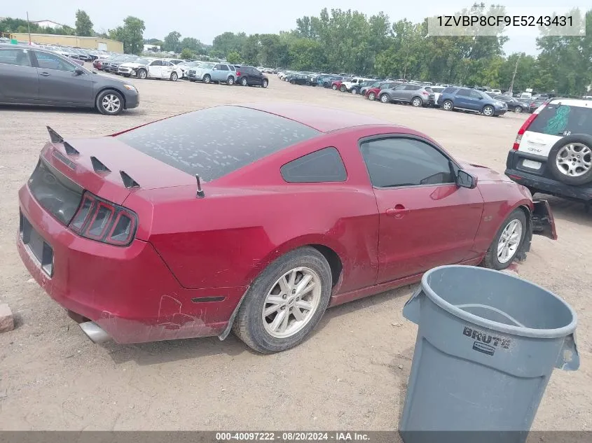 2014 Ford Mustang Gt VIN: 1ZVBP8CF9E5243431 Lot: 40097222