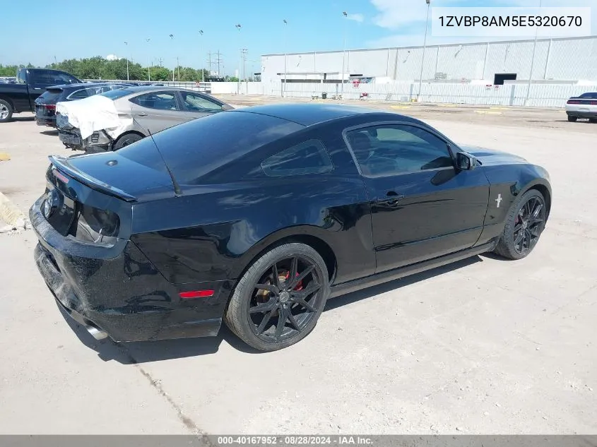 1ZVBP8AM5E5320670 2014 Ford Mustang V6 Premium