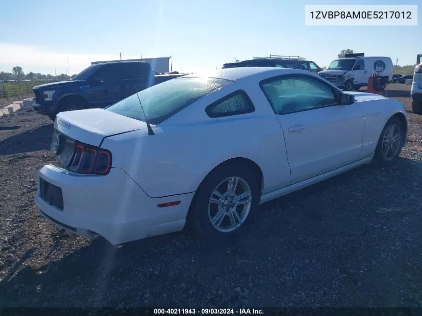 2014 Ford Mustang V6 VIN: 1ZVBP8AM0E5217012 Lot: 40211943