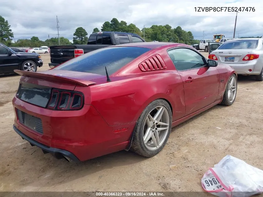 2014 Ford Mustang Gt VIN: 1ZVBP8CF7E5247476 Lot: 40366323