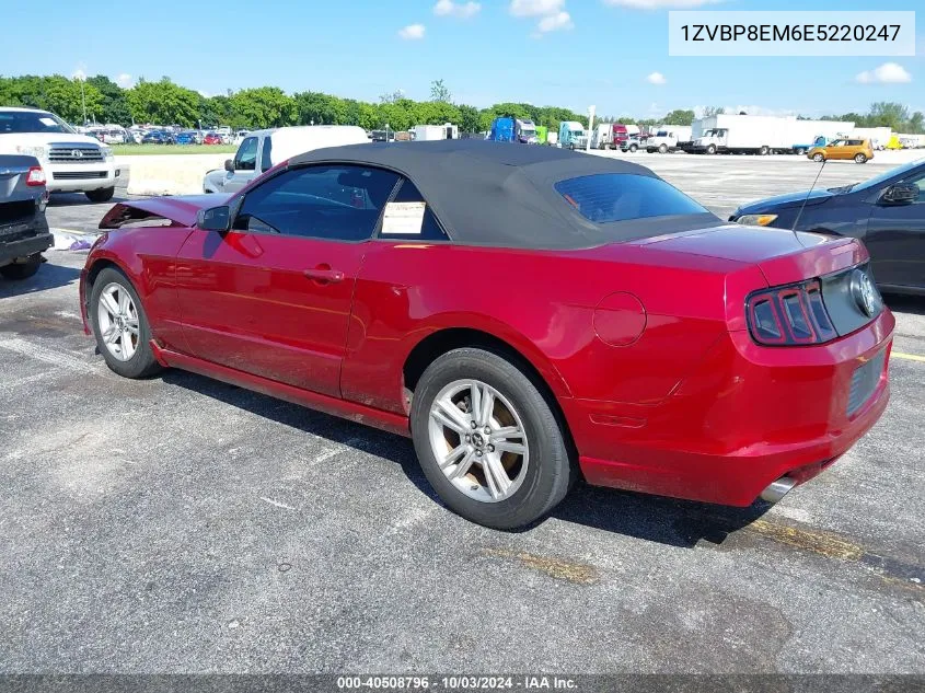 2014 Ford Mustang V6 VIN: 1ZVBP8EM6E5220247 Lot: 40508796