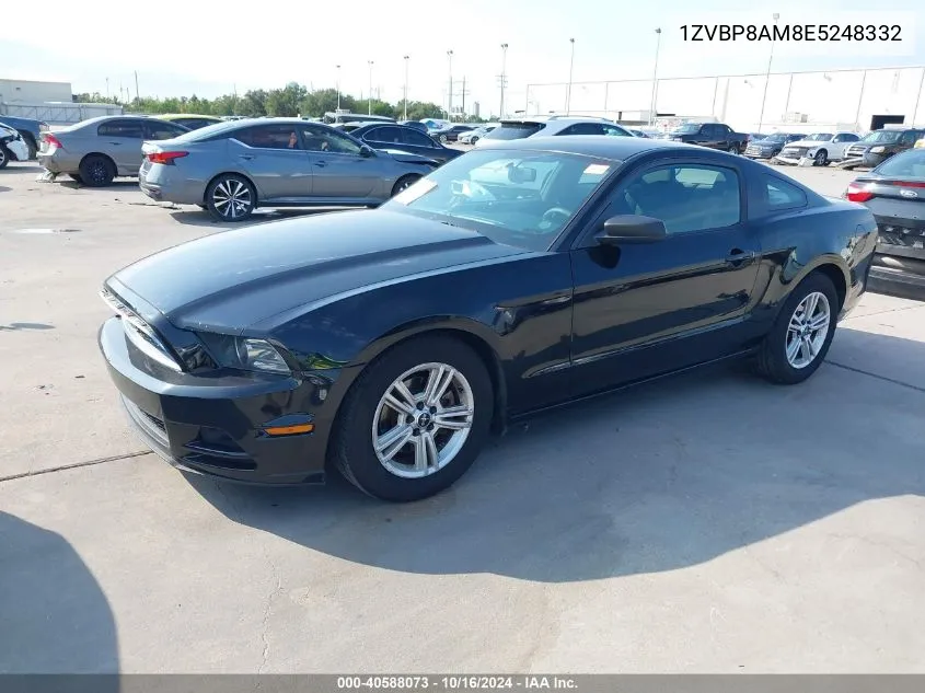 2014 Ford Mustang V6 VIN: 1ZVBP8AM8E5248332 Lot: 40588073