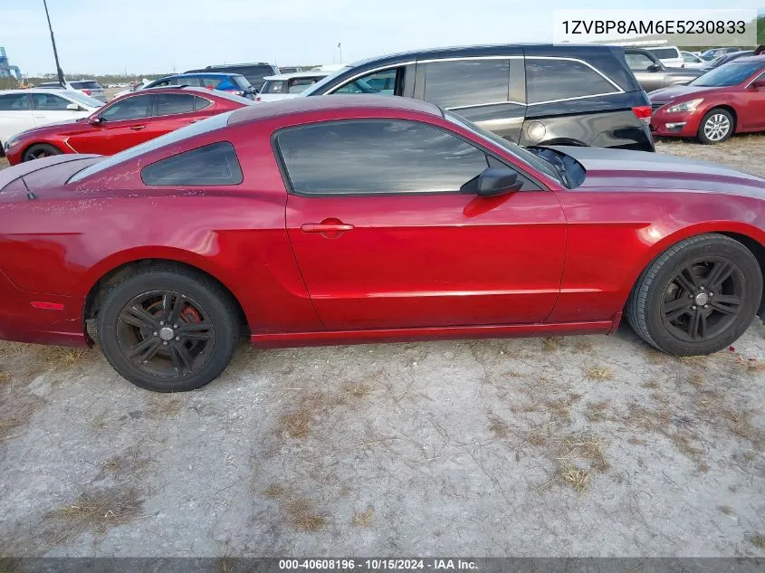 2014 Ford Mustang V6 VIN: 1ZVBP8AM6E5230833 Lot: 40608196