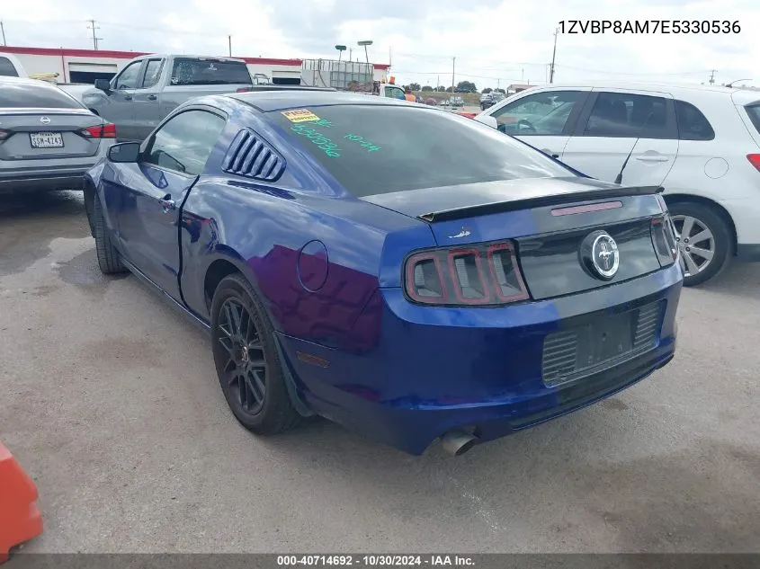 2014 Ford Mustang V6 VIN: 1ZVBP8AM7E5330536 Lot: 40714692