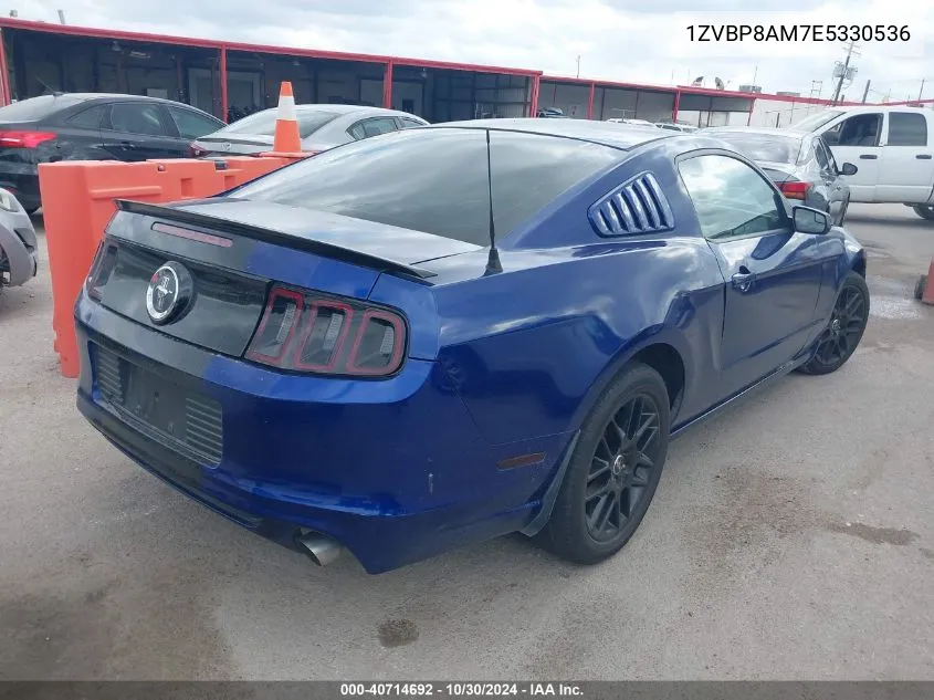 2014 Ford Mustang V6 VIN: 1ZVBP8AM7E5330536 Lot: 40714692