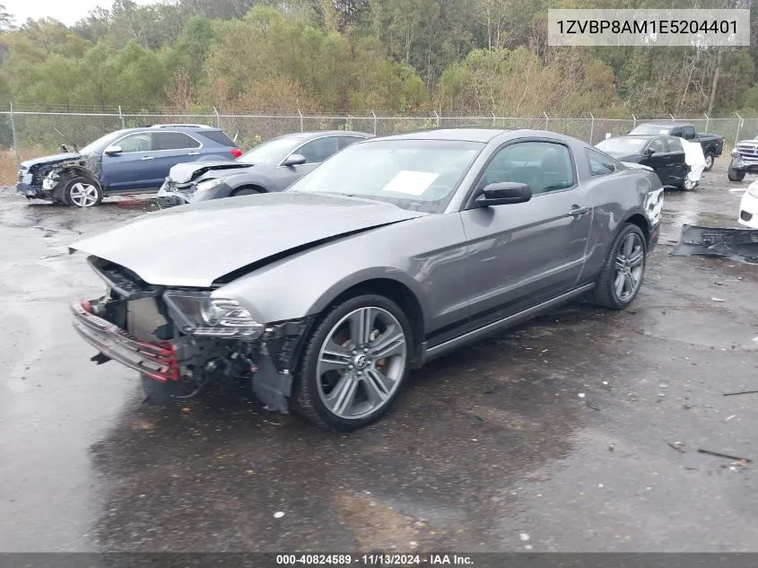 2014 Ford Mustang V6 Premium VIN: 1ZVBP8AM1E5204401 Lot: 40824589