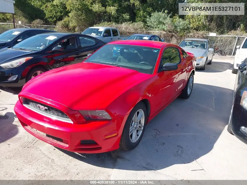 2014 Ford Mustang V6 VIN: 1ZVBP8AM1E5327101 Lot: 40838100