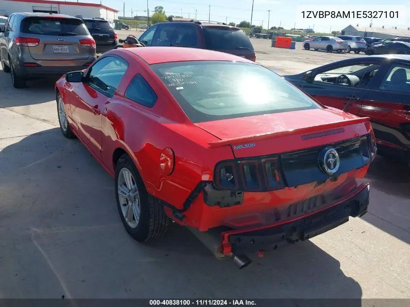 2014 Ford Mustang V6 VIN: 1ZVBP8AM1E5327101 Lot: 40838100