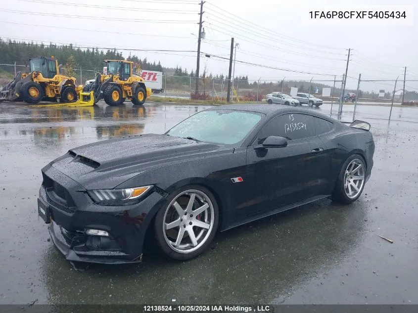 2015 Ford Mustang Gt Premium VIN: 1FA6P8CFXF5405434 Lot: 12138524