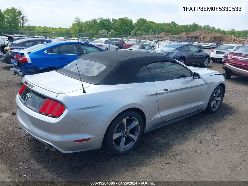 1FATP8EM0F5330533 2015 Ford Mustang V6