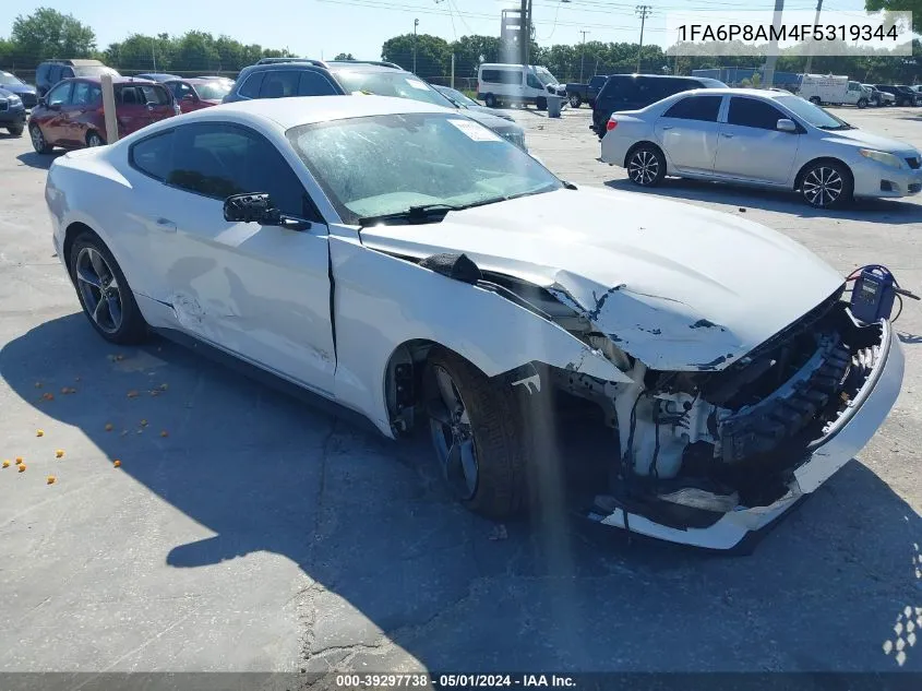 2015 Ford Mustang VIN: 1FA6P8AM4F5319344 Lot: 39297738