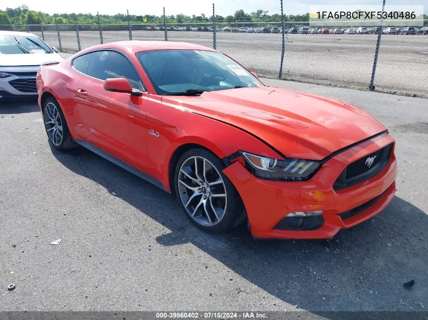 1FA6P8CFXF5340486 2015 Ford Mustang Gt Premium