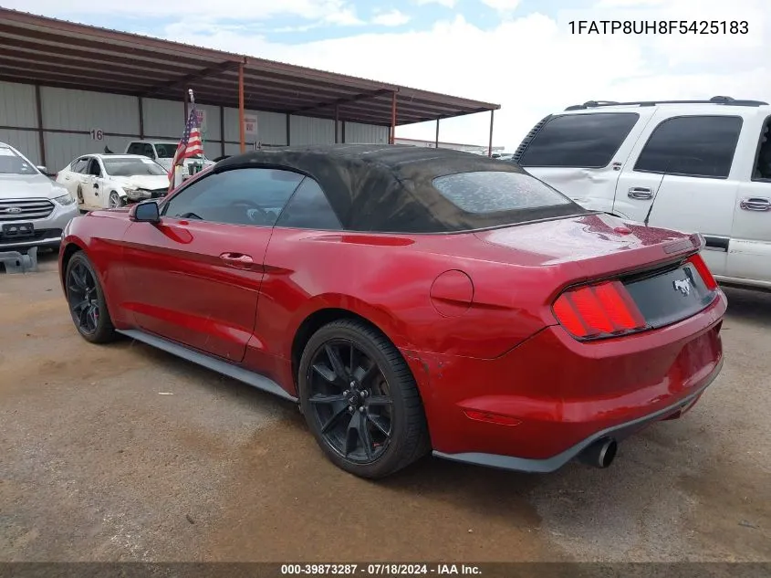 1FATP8UH8F5425183 2015 Ford Mustang Ecoboost Premium