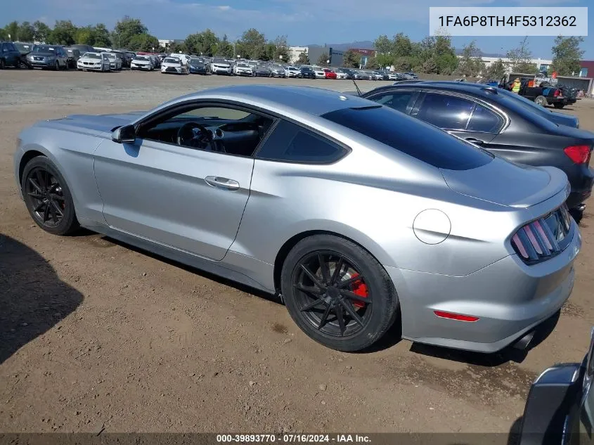 1FA6P8TH4F5312362 2015 Ford Mustang Ecoboost